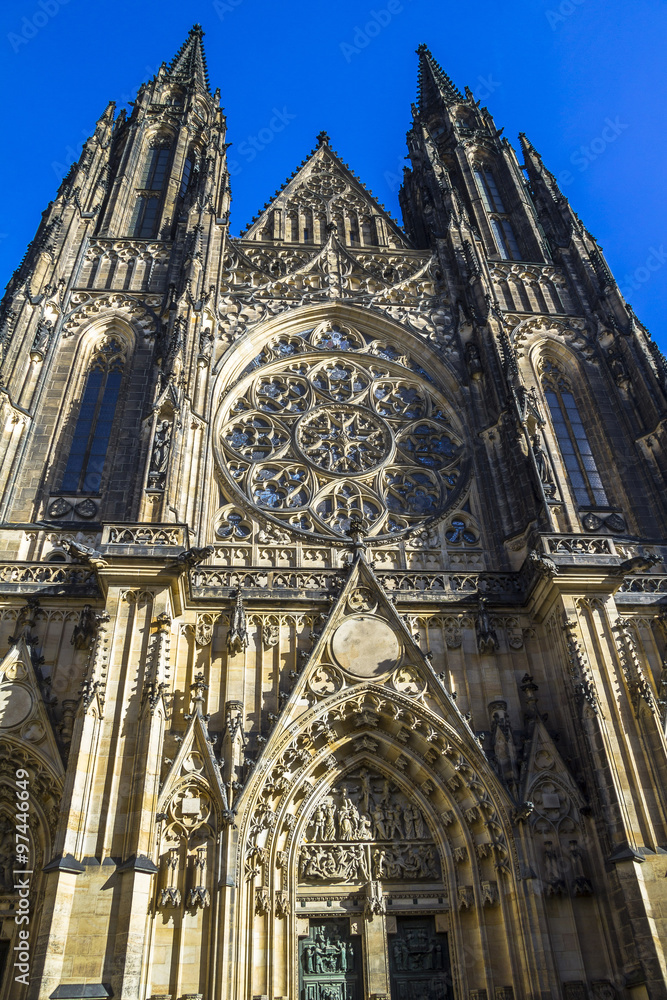 Fototapeta premium The St. Vitus Cathedral in Prague