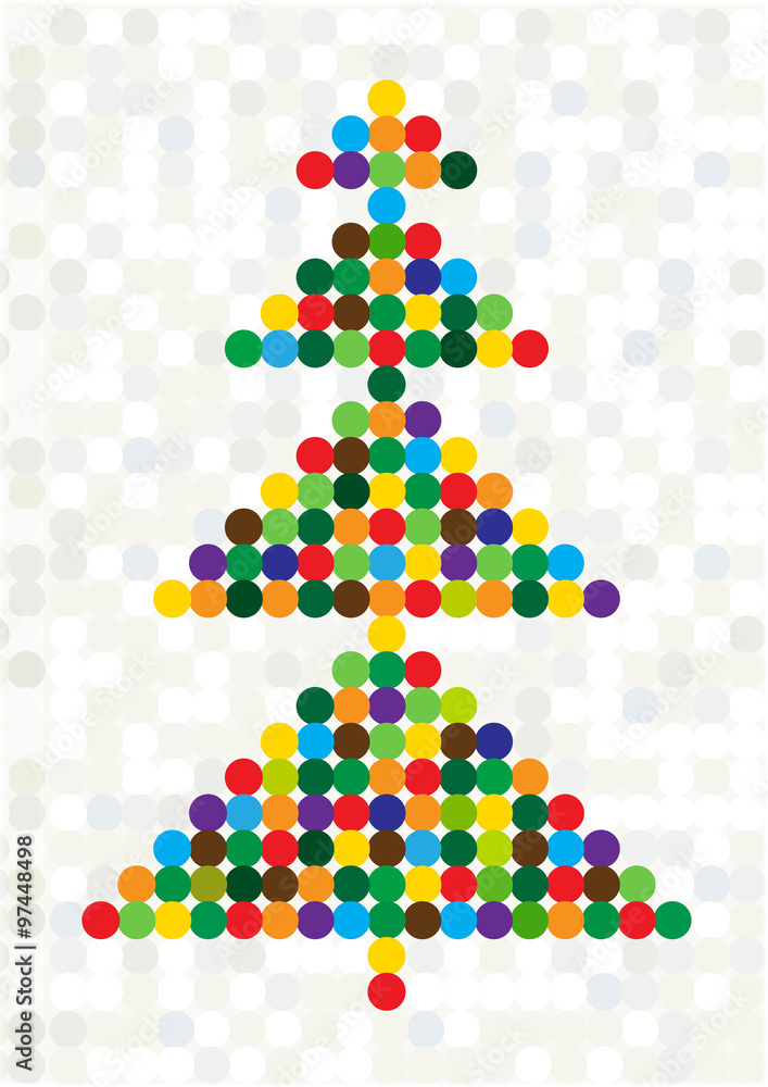 polka dots christmas tree