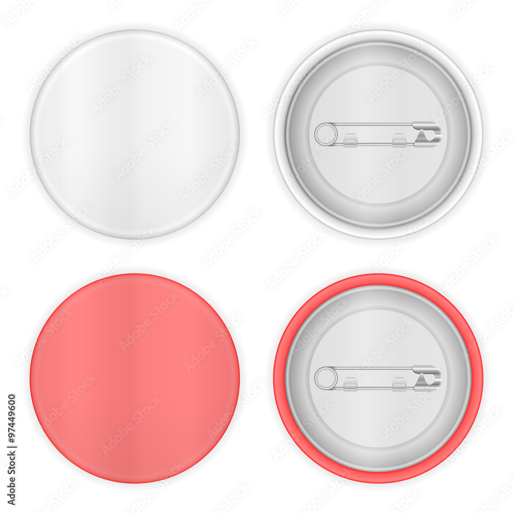 Blank badge set on a white background. Blank badge set on a white background.