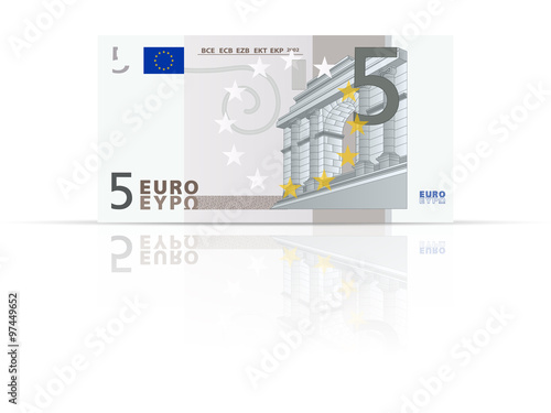 Five euro banknote