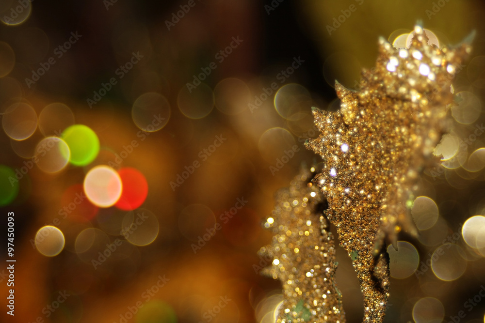 Golden Christmas background Golden Christmas background