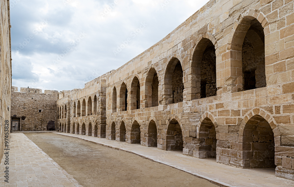 A court at an old citadel in Alexandria