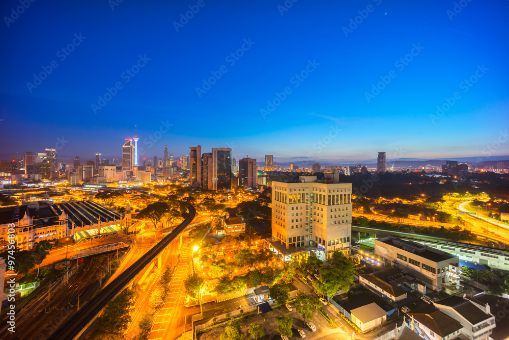 Sunrise at Kuala Lumpur city skyline Sunrise at Kuala Lumpur city skyline