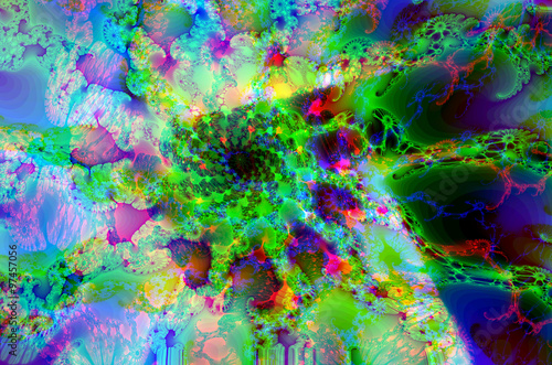 Multicolored abstract fractal