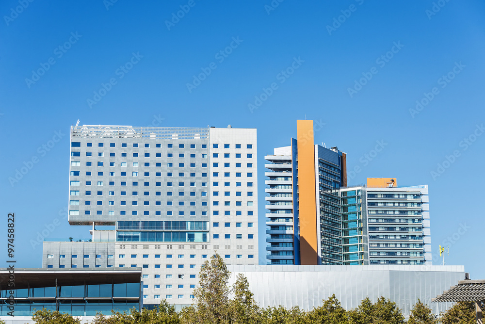 Obraz premium Modern skyscrapers in Barcelona