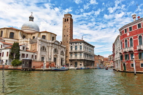 View to Canale di Cannaregio from the Grand Canal in Venice