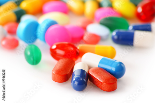 Composition with variety of drug pills and dietary supplements