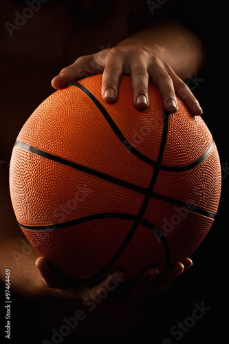 Basketball ball in male hands © Alexandr Vasilyev