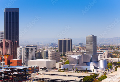 Beautiful cityscape view of LA from Town hall