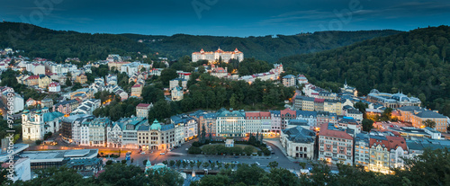 Photo World-famous for its mineral springs, the town of Karlovy Vary