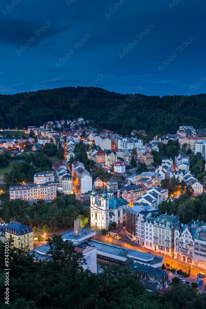 World-famous for its mineral springs, the town of Karlovy Vary