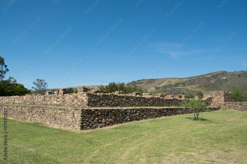 Ruinas de la zona arqueológica de Ixtlán Nayarit.