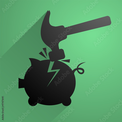 broken pig moneybox