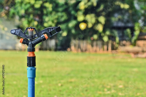 sprinklers watering