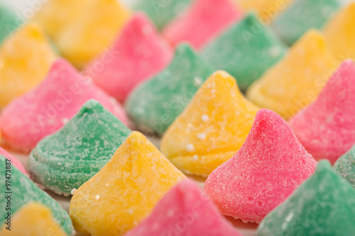 Colorful meltaway mint candy photo