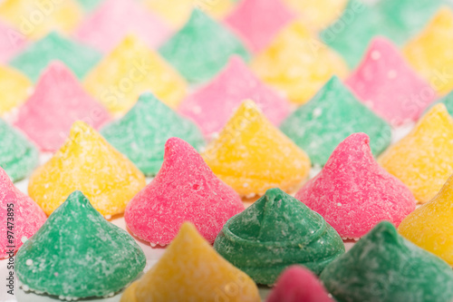 Colorful melt away mint candy photo