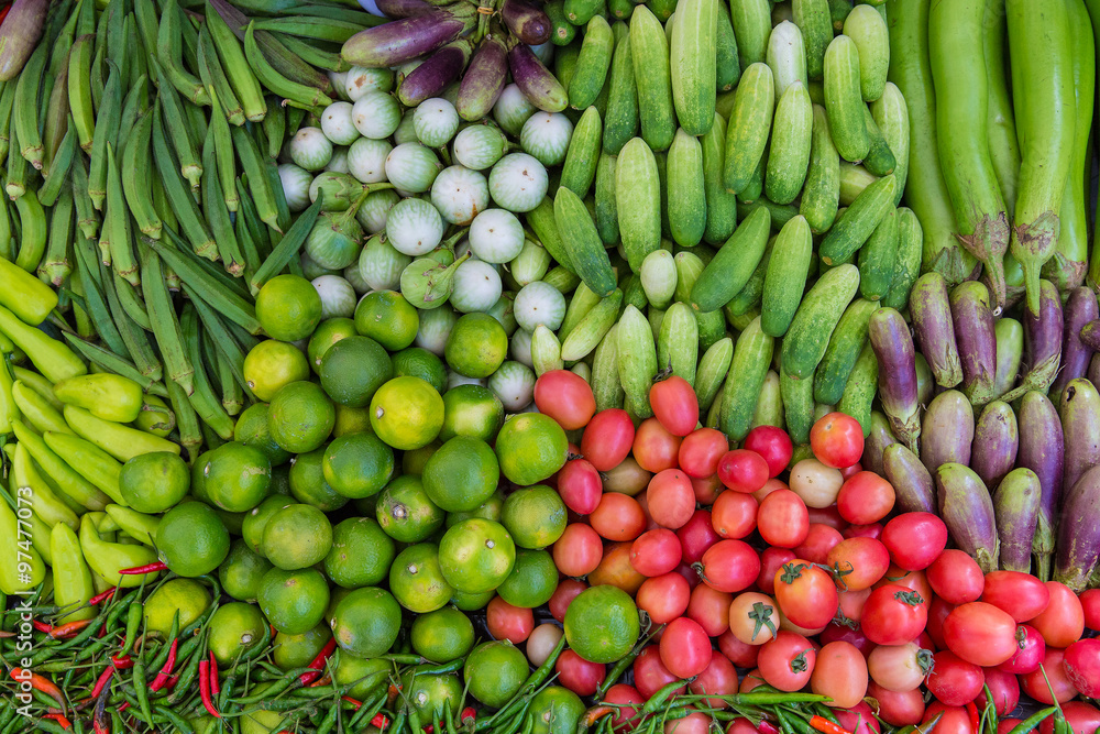 Mix vegetables in Thailand market.