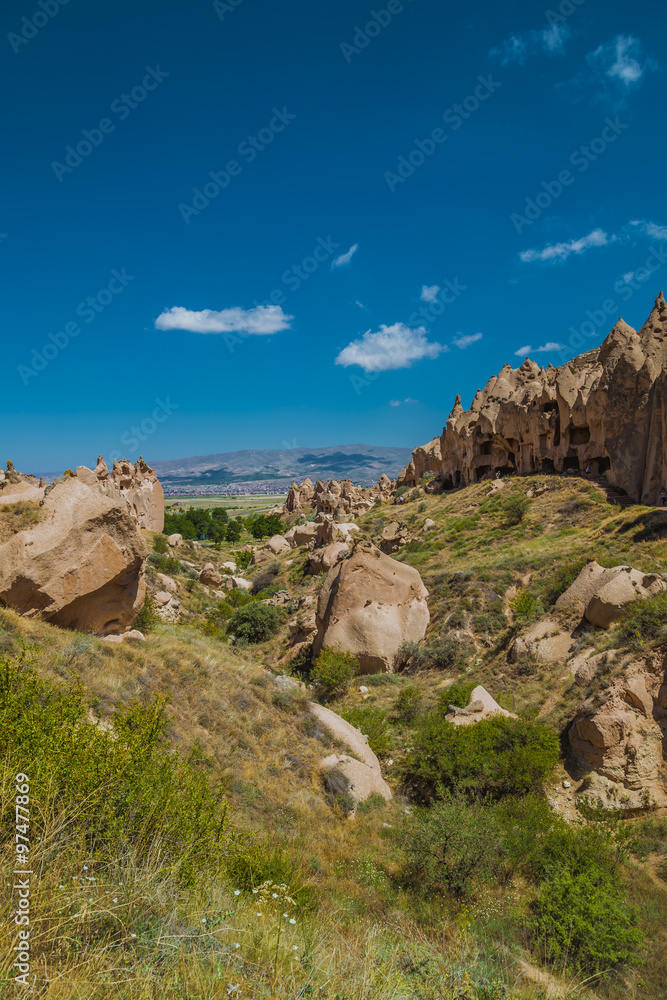 Fototapeta premium Landscape in Cappadocia desert in Turkey 