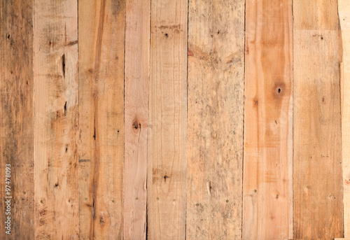 Big Brown wood plank wall texture background © whyframeshot