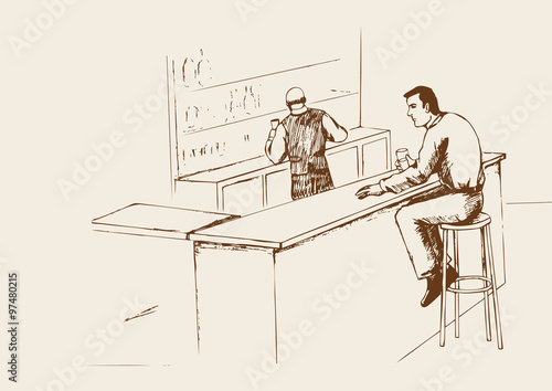 Man At The Bar