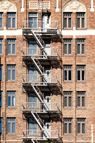 Valokuva fire escape stairs in usa