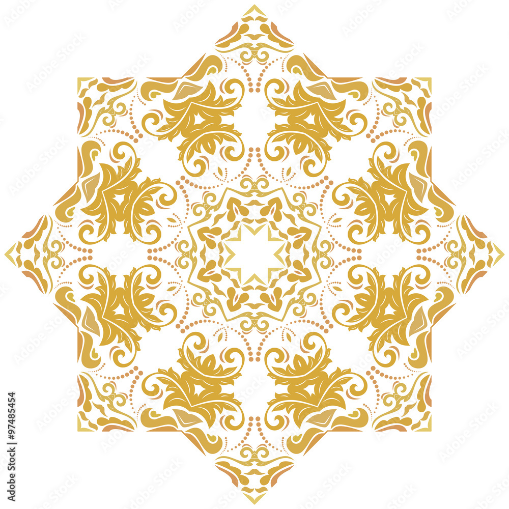 Damask Vector Oriental Pattern