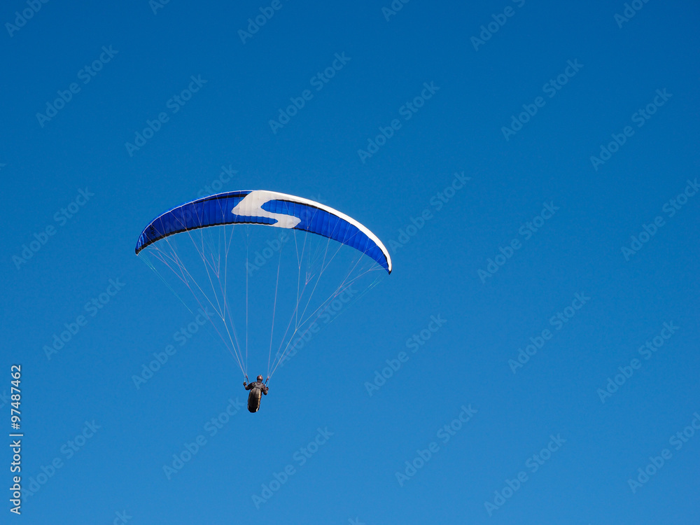 Paraglider in the Bavarian Alpes Paraglider in the Bavarian Alpes