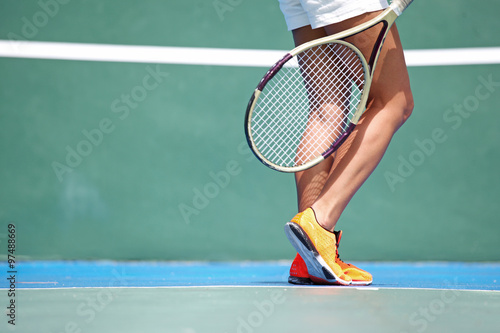 Female tennis player © yellowj