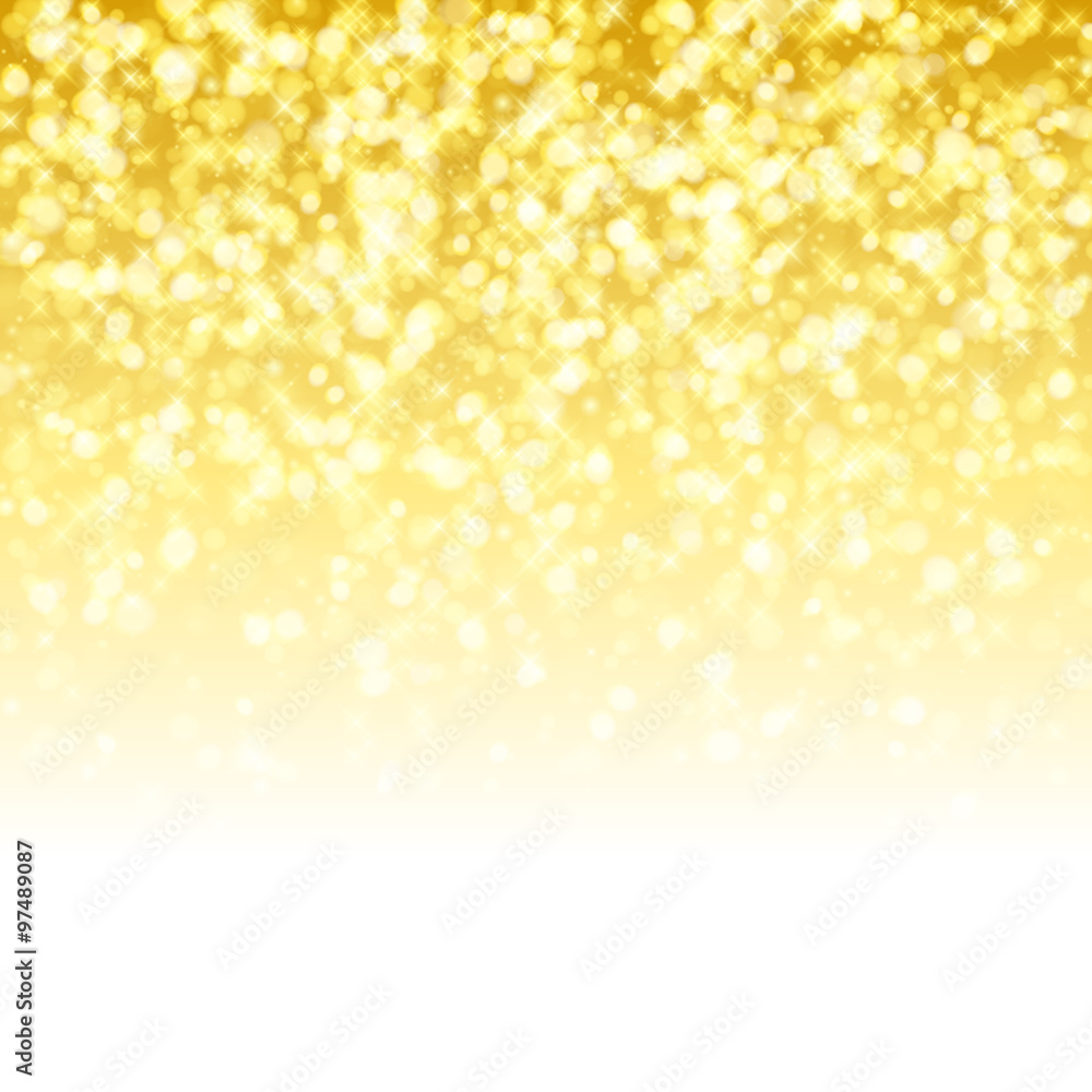 Glitter glow sparkles yellow golden magical background. New year party and christmas design Glitter glow sparkles yellow golden magical background. New year party and christmas design