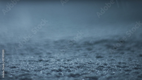 Snowstorm during a very Dark night of Winter