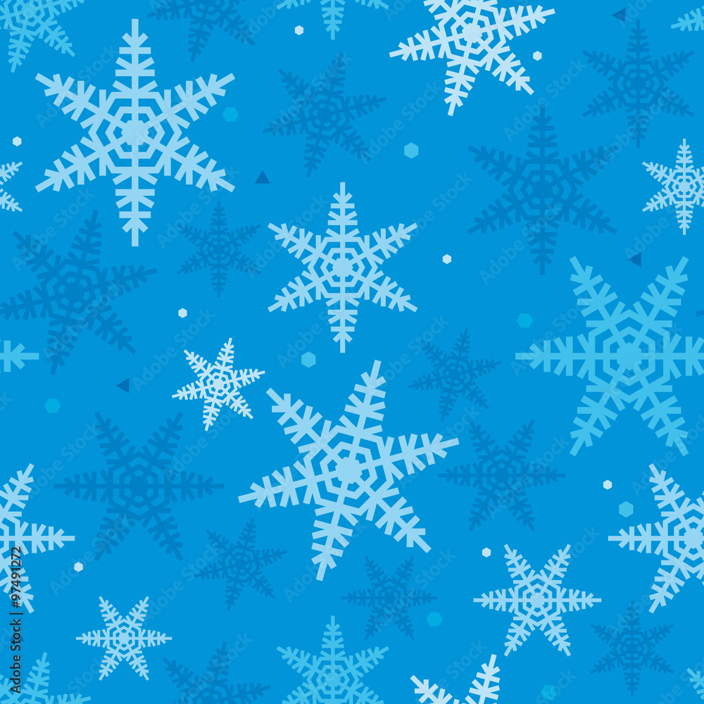 Christmas Snowflakes festive Pattern for Party and congratulation