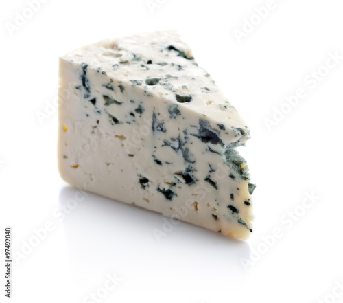 Konstfotografi Gorgonzola  isolated on white