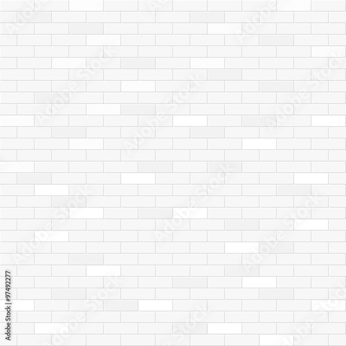 White brick wall seamless pattern
