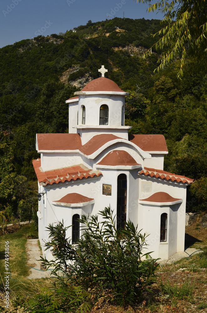 Greece, orthodox chapel on Pelion Peninsula