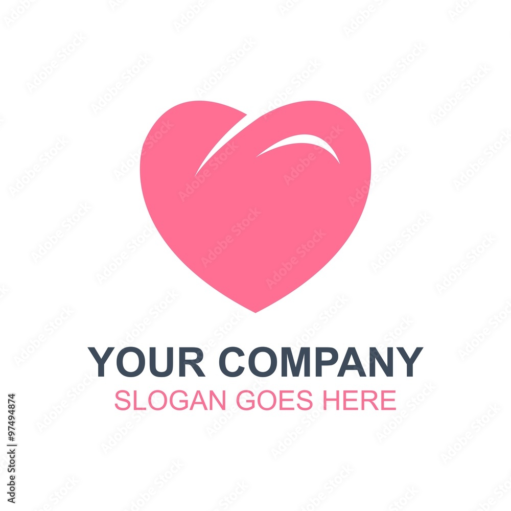 Hearts Love Vector Icon Logo