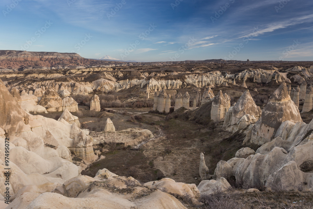 wonderful landscape of Cappadocia in Turkey