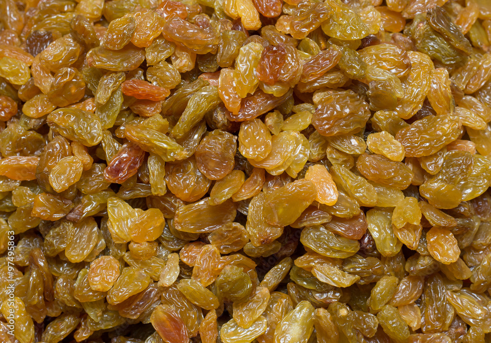 A group of white raisins. Pattern A group of white raisins. Pattern