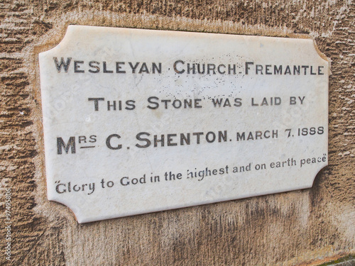 Wesleyan Church Door, Frementle, Australia