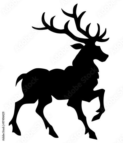 Deer vector silhouette