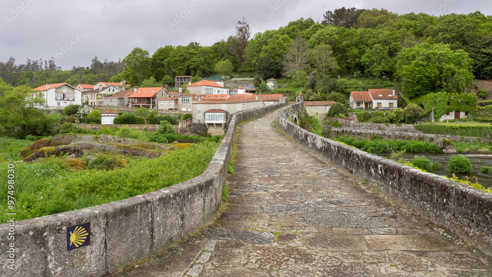 Ponte Maceira on the Camino Finisterre in Spain Ponte Maceira on the Camino Finisterre in Spain