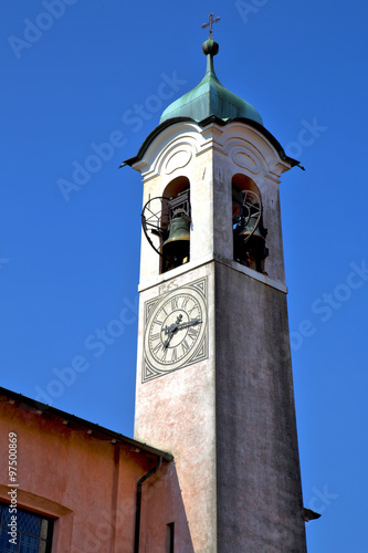 mornago  abstract    italy   old  wall    church tower bell photo