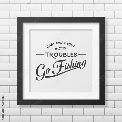 Quote typographical Background in the black frame 