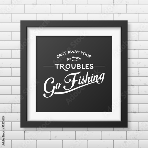 Quote typographical Background in the black frame 
