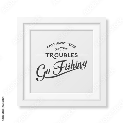 Quote typographical Background in the white frame 