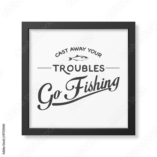Quote typographical Background in the black frame 