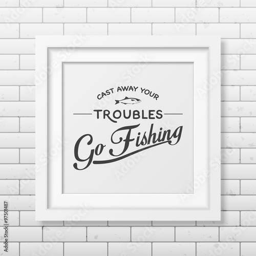 Quote typographical Background in the white frame 