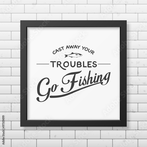 Quote typographical Background in the black frame 