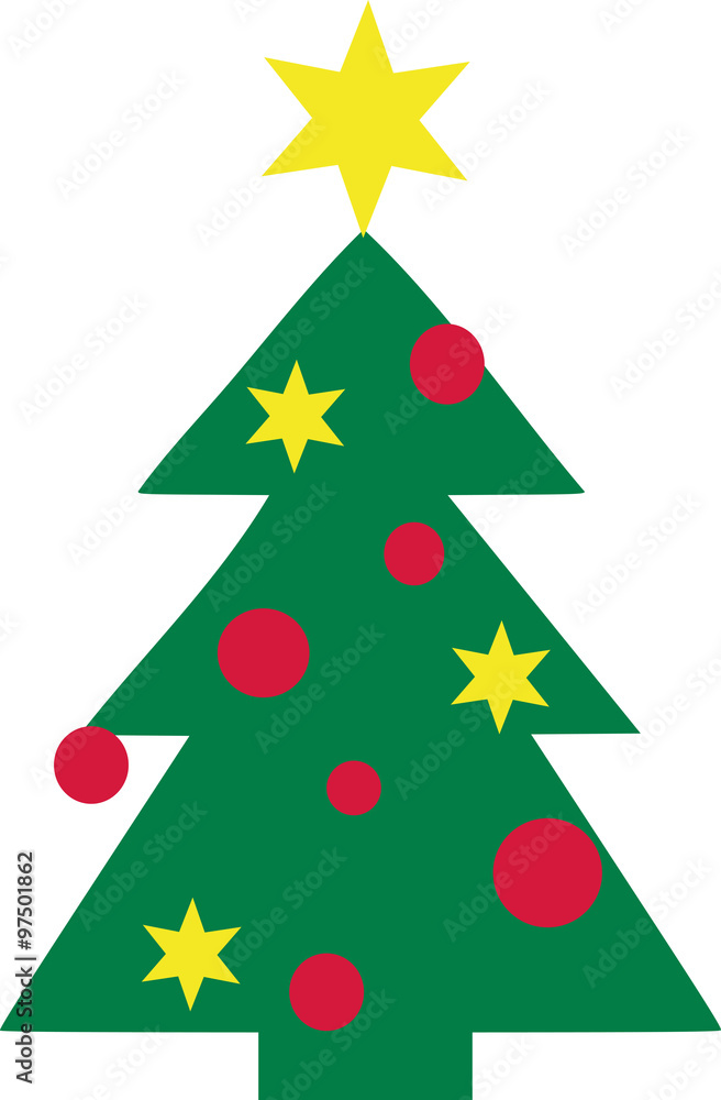 Obraz premium Decorated christmas tree