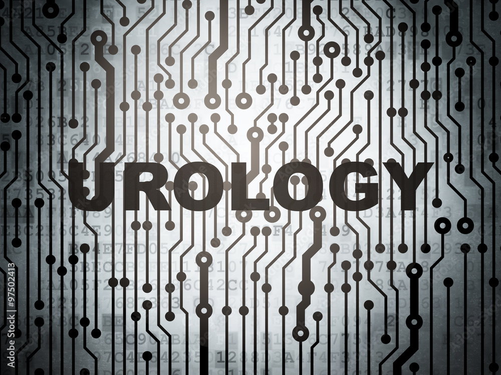 Healthcare concept: circuit board with Urology Healthcare concept: circuit board with Urology