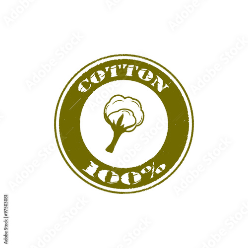 Cotton scrabble label